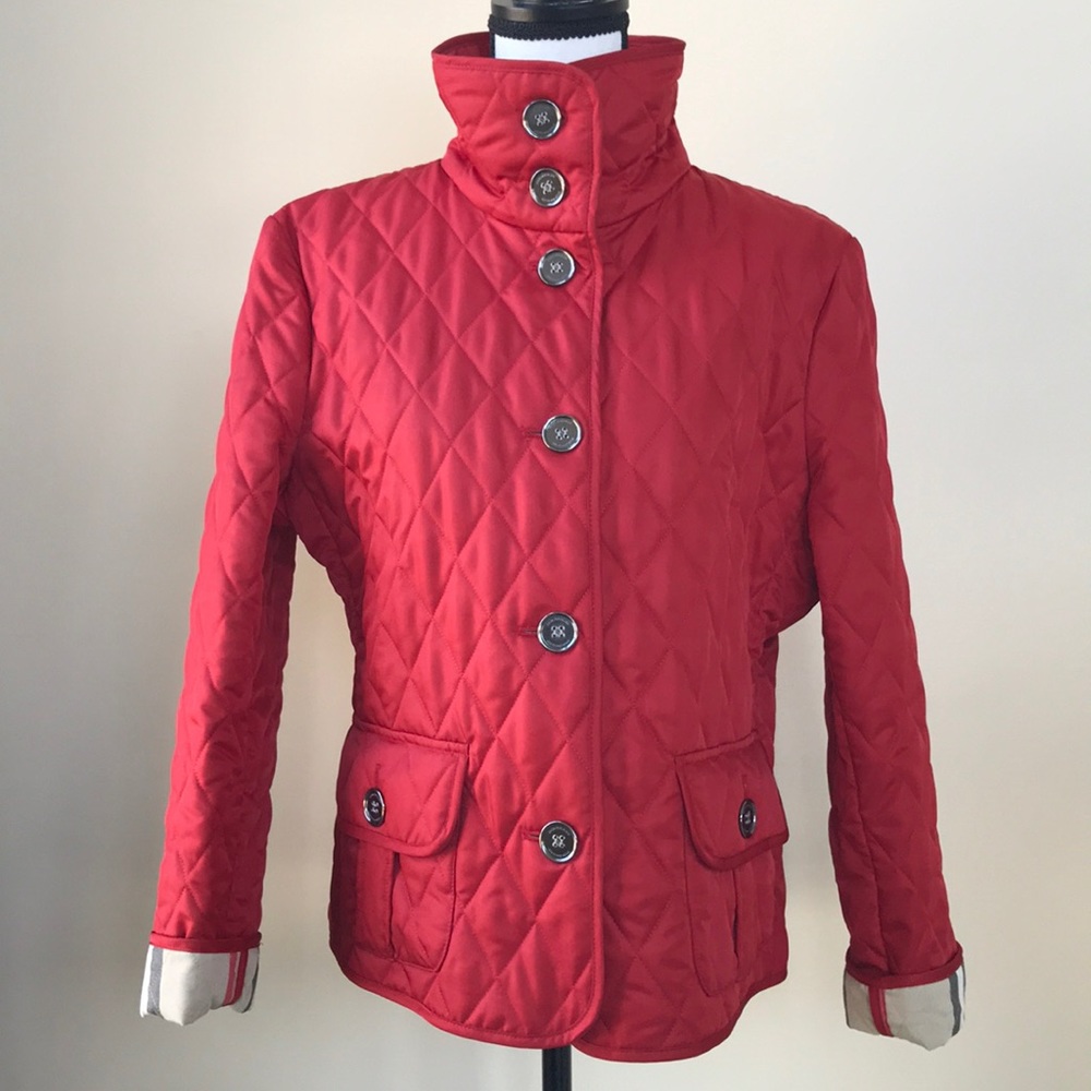 Burberry Red Diamond Quilted Jacket - Picture 2 of 11